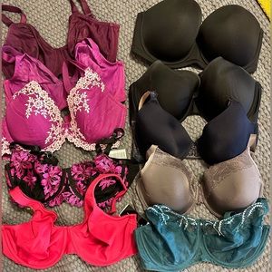 Wacoal & Natori bras 10 34DDD New